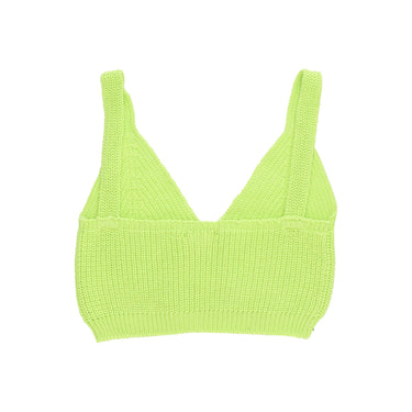 Top Donna Logo Knitted Top Fluo Yellow