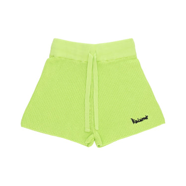 Pantaloncino Donna Logo Knitted Short Fluo Yellow