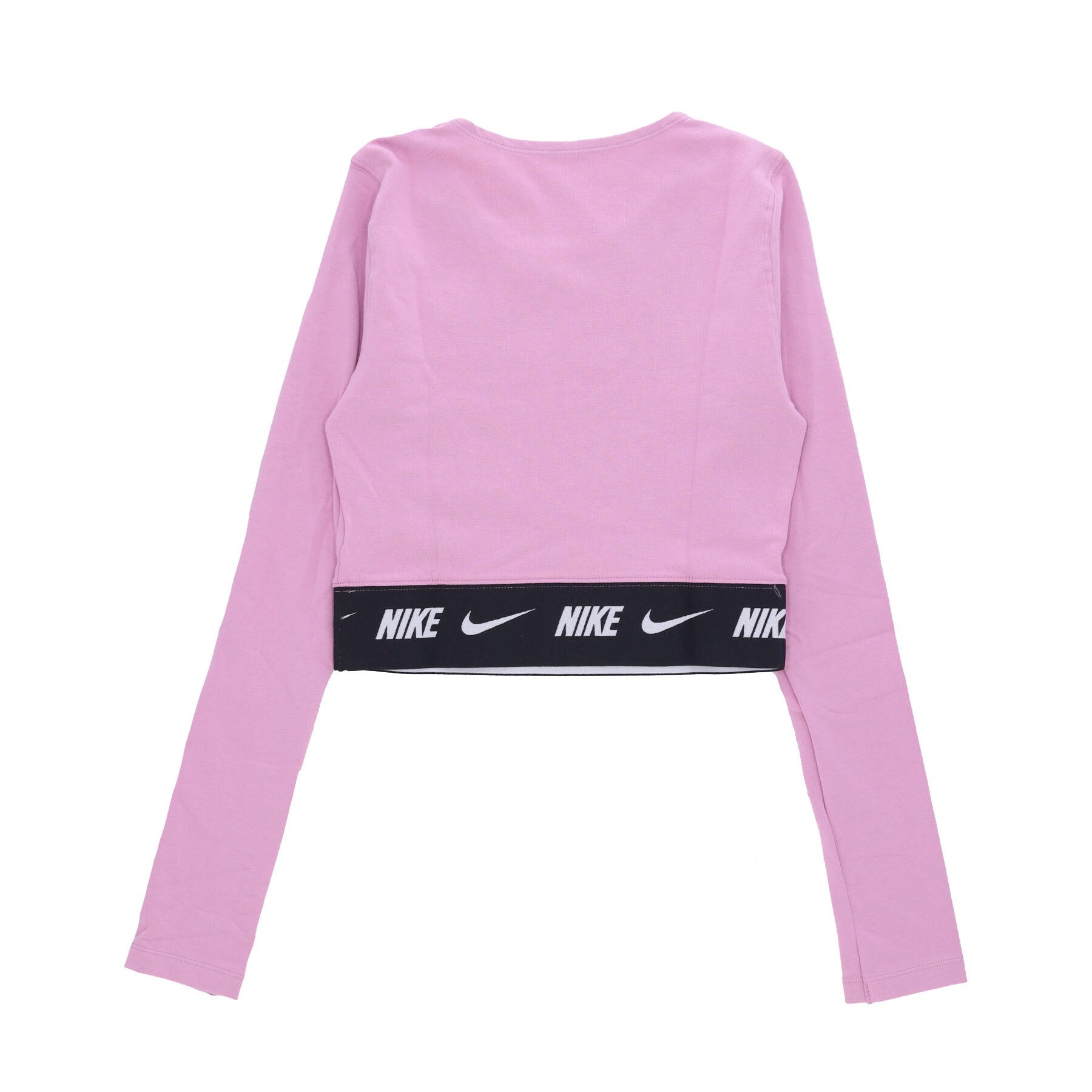 Nike, Maglietta Manica Lunga Corta Donna Sportswear Crop Tape L/s Top, 