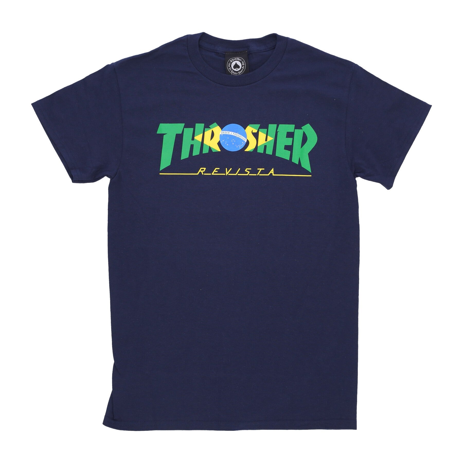 Thrasher, Maglietta Uomo Brazil Revista Tee, Navy