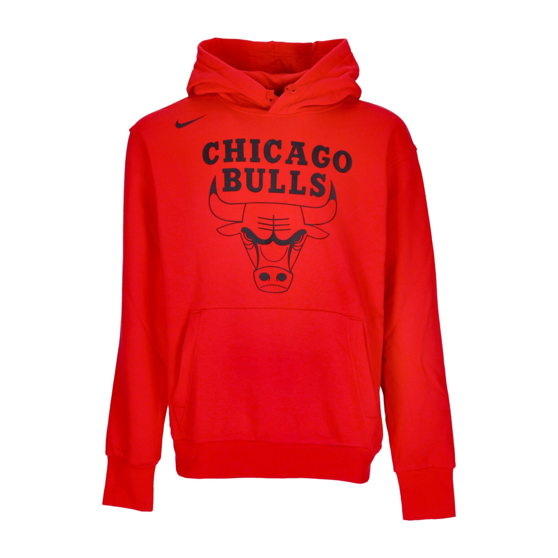 Nike Nba, Felpa Cappuccio Uomo Nba Essential Fleece Hoodie Chibul, University Red