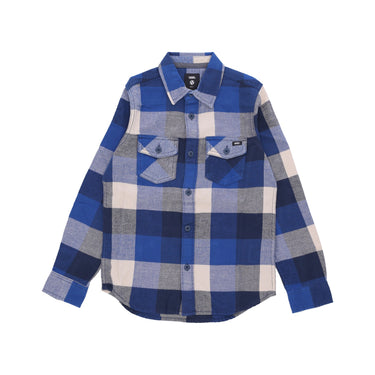 Vans, Camicia Manica Lunga Ragazzo Box Flannel L/s Shirt, Blue