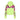 Lightweight Cropped Hoodie Women's Back Colored Big Logo Hoodie Fluo Yellow/fluo Fuchsia