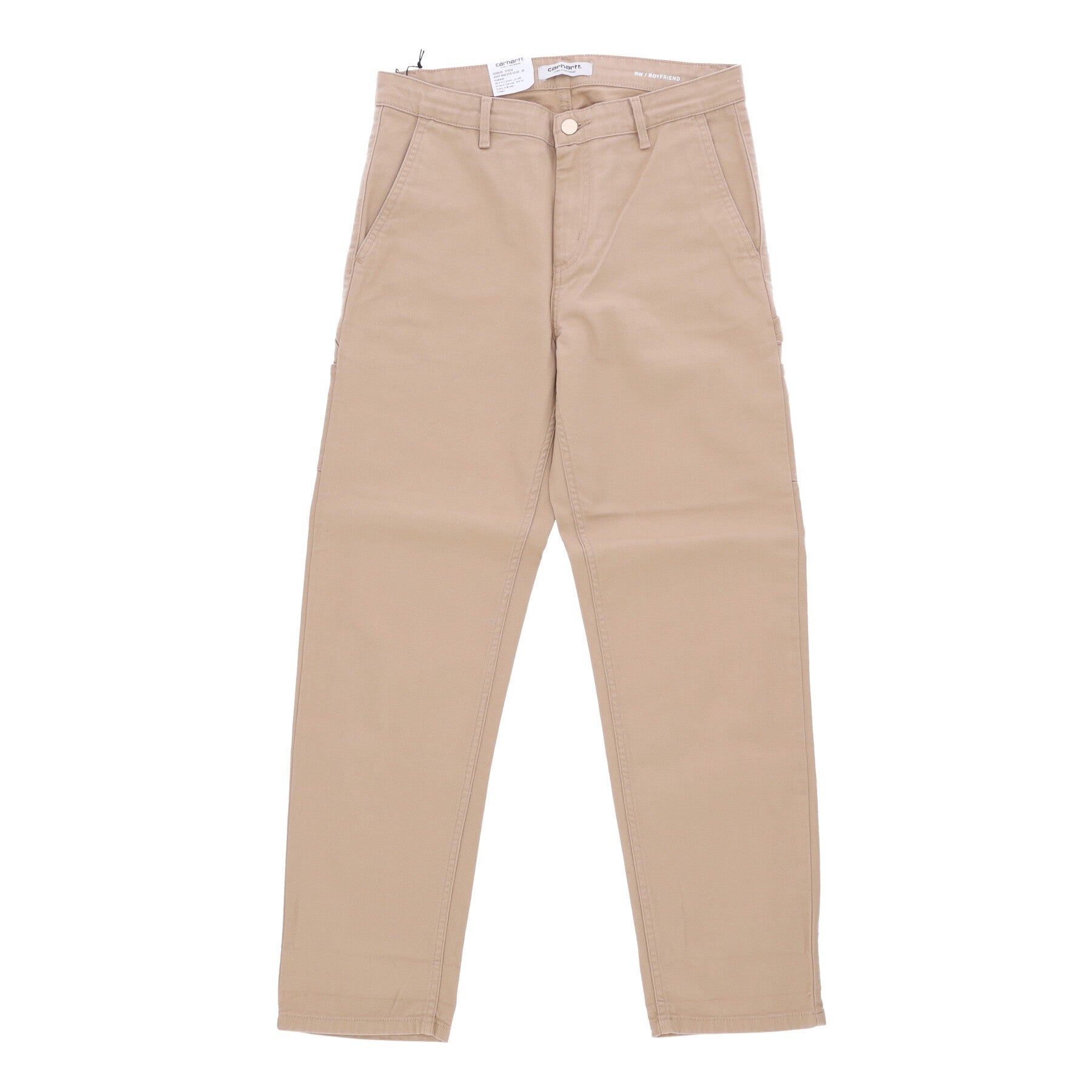 Carhartt Wip, Pantalone Lungo Donna Pierce Pant, Dusty H Brown Rinsed