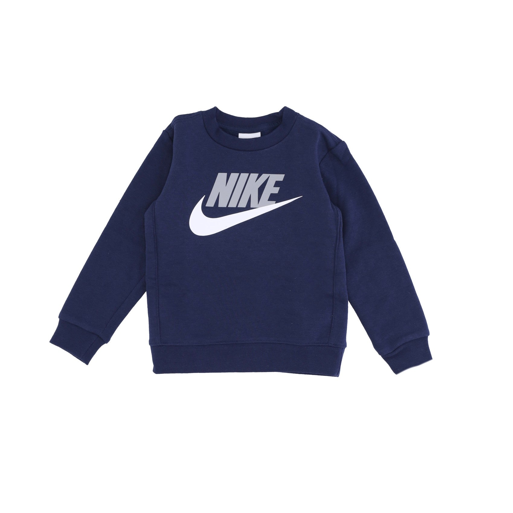 Nike, Felpa Girocollo Bambino Club Hbr Fleece Crew, Midnight Navy