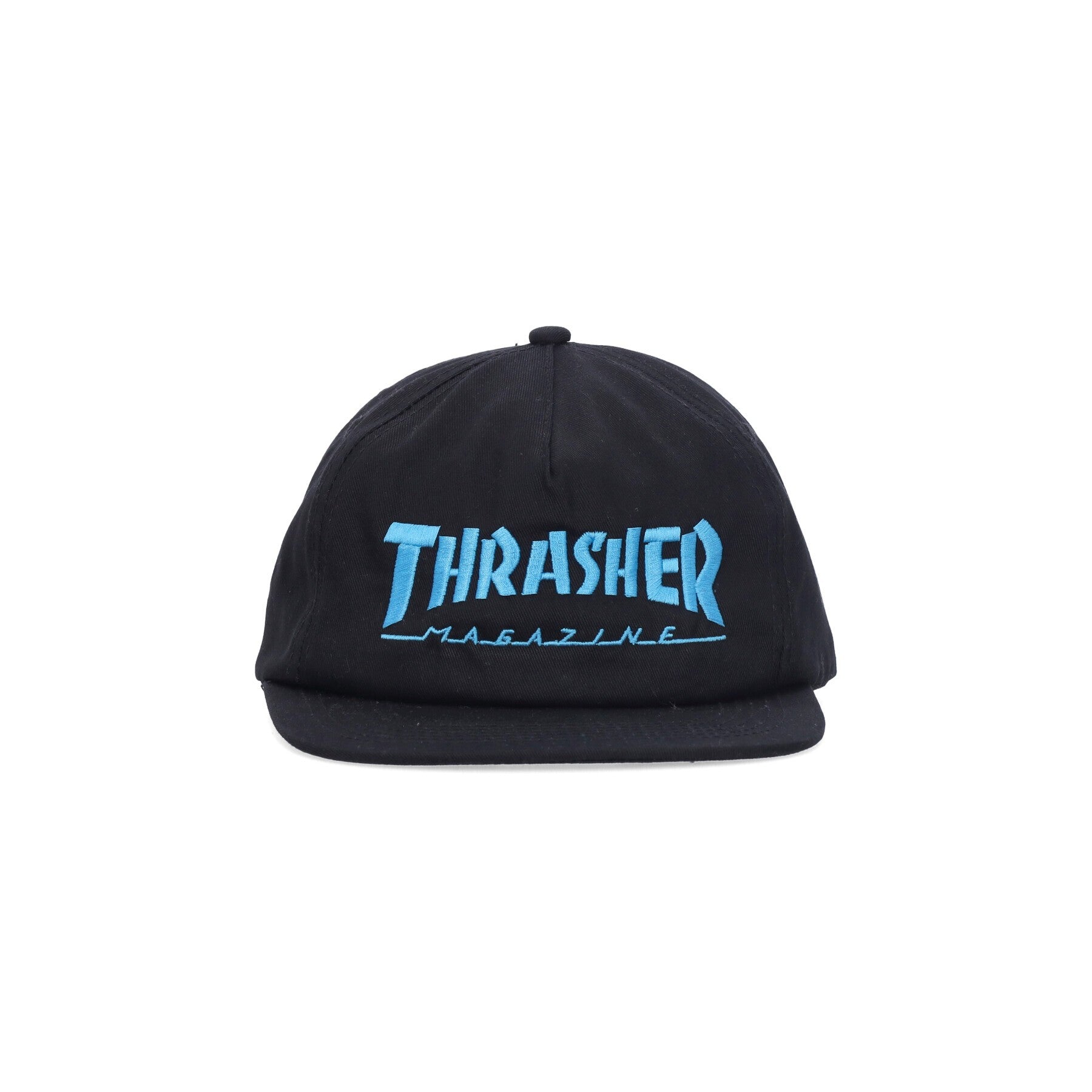 Thrasher, Cappellino Visiera Piatta Uomo Skate Mag Logo Blue Snapback, 