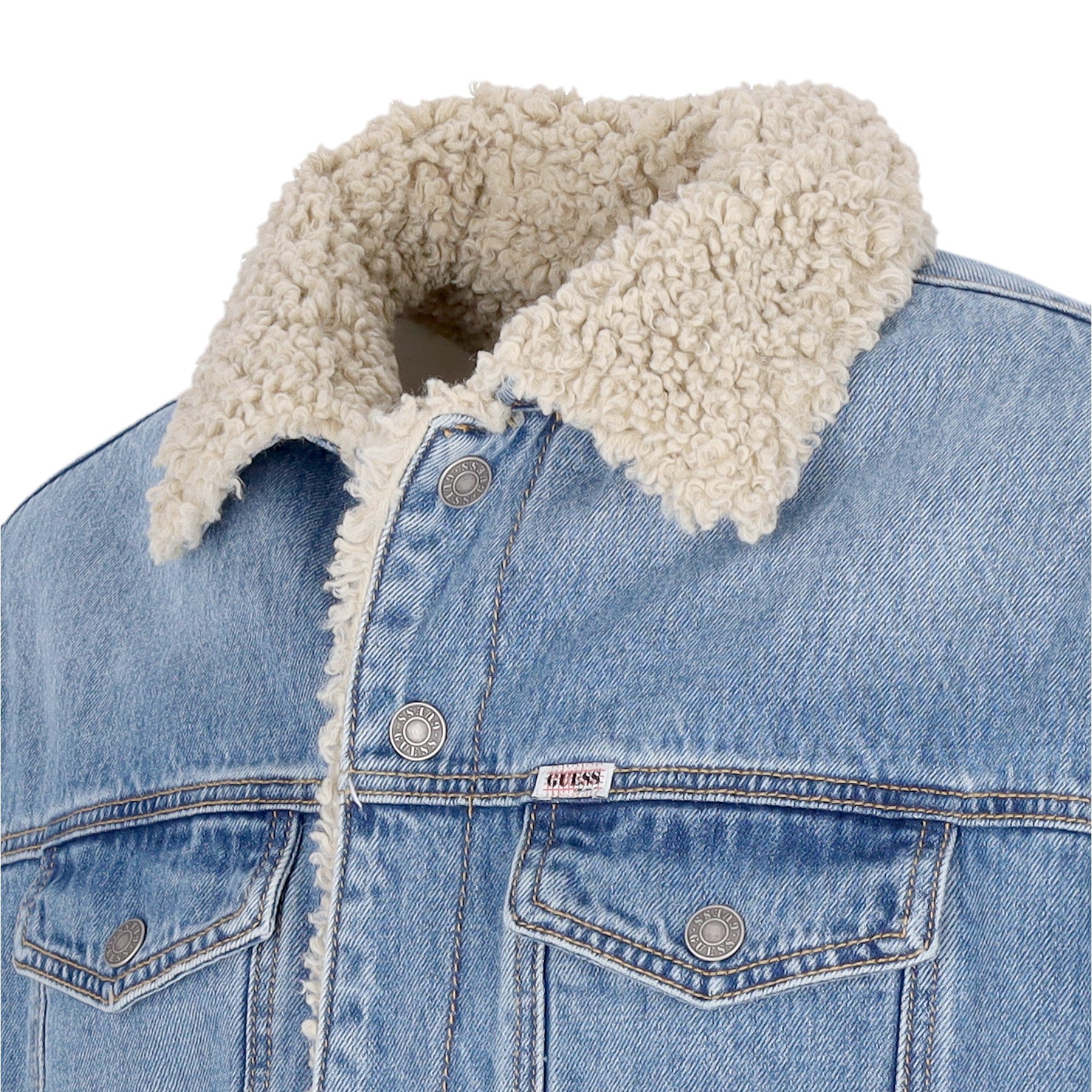 Guess Originals, Giubbotto Jeans Uomo Go Vintage Denim Jacket, 