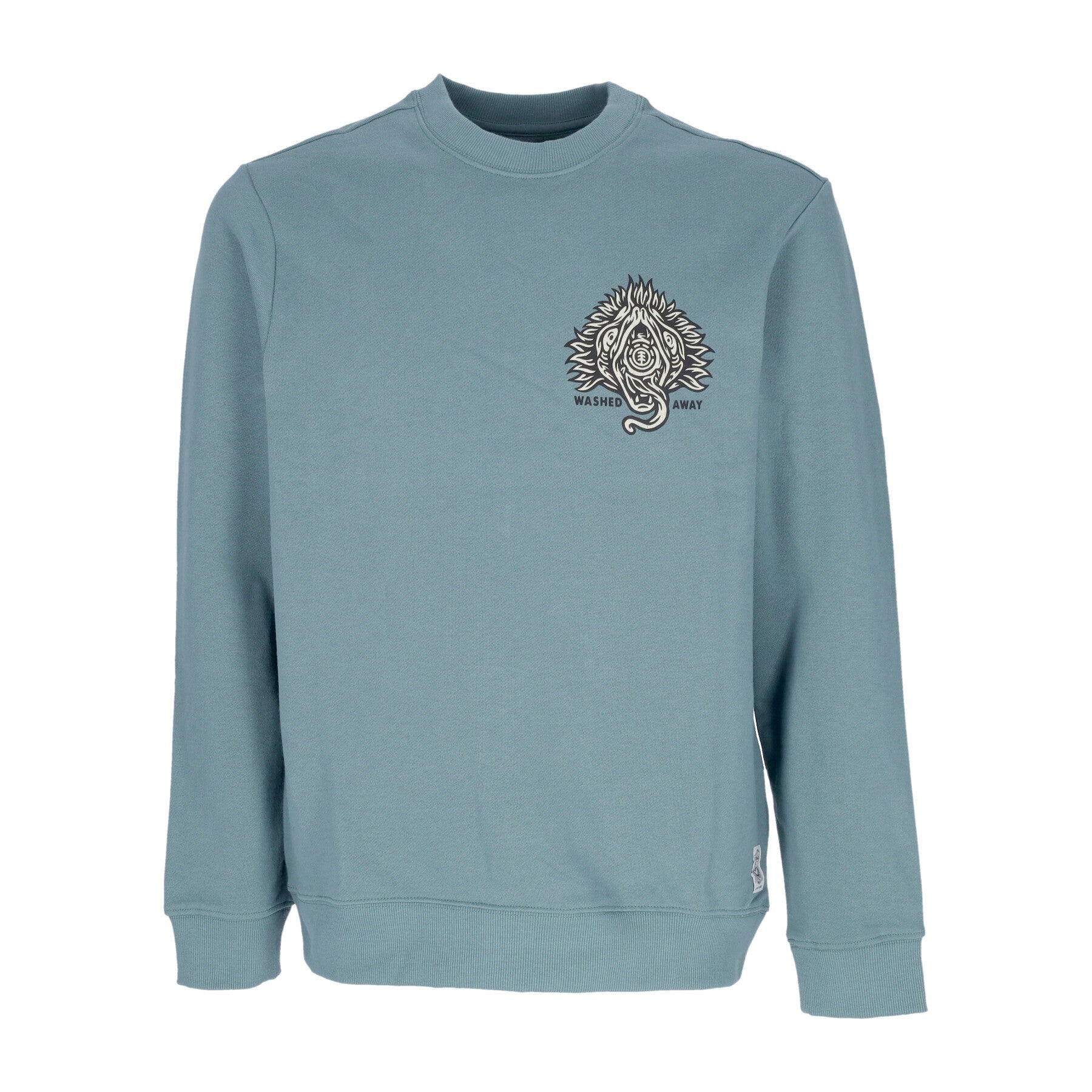 Element, Felpa Leggera Girocollo Uomo The Eye Crewneck X Timber, North Atlantic Blue