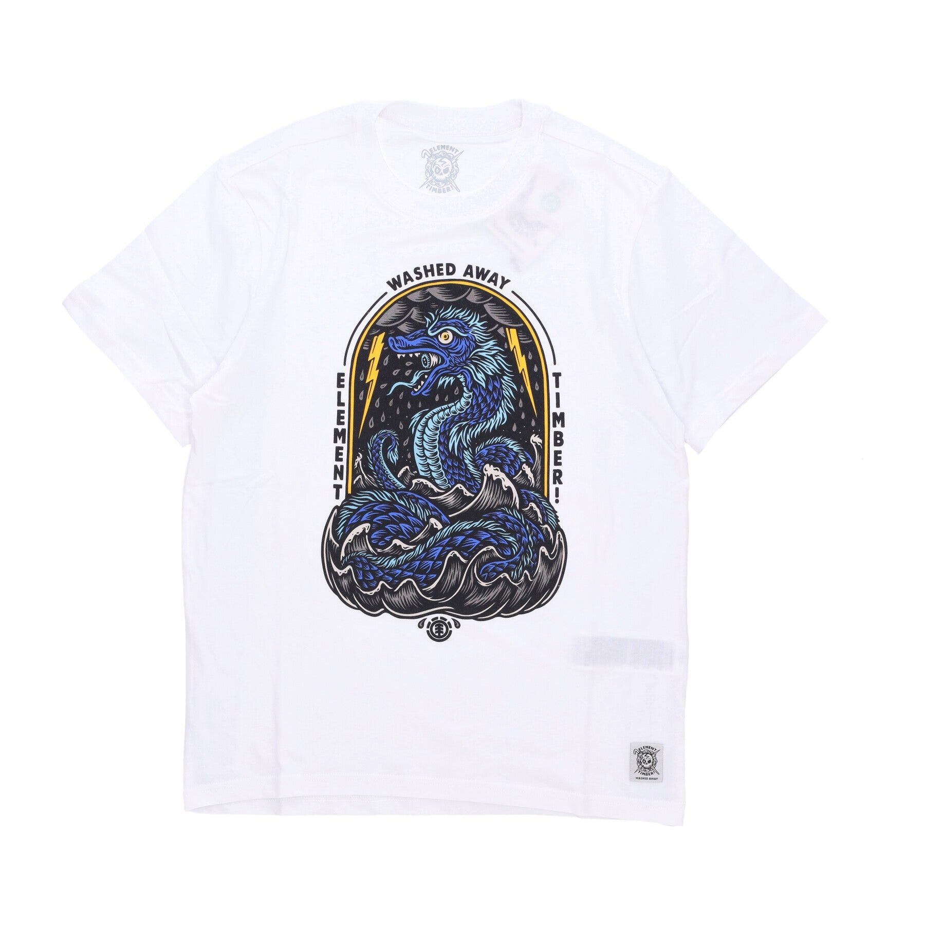 Element, Maglietta Uomo From The Deep Tee X Timber, Optic White