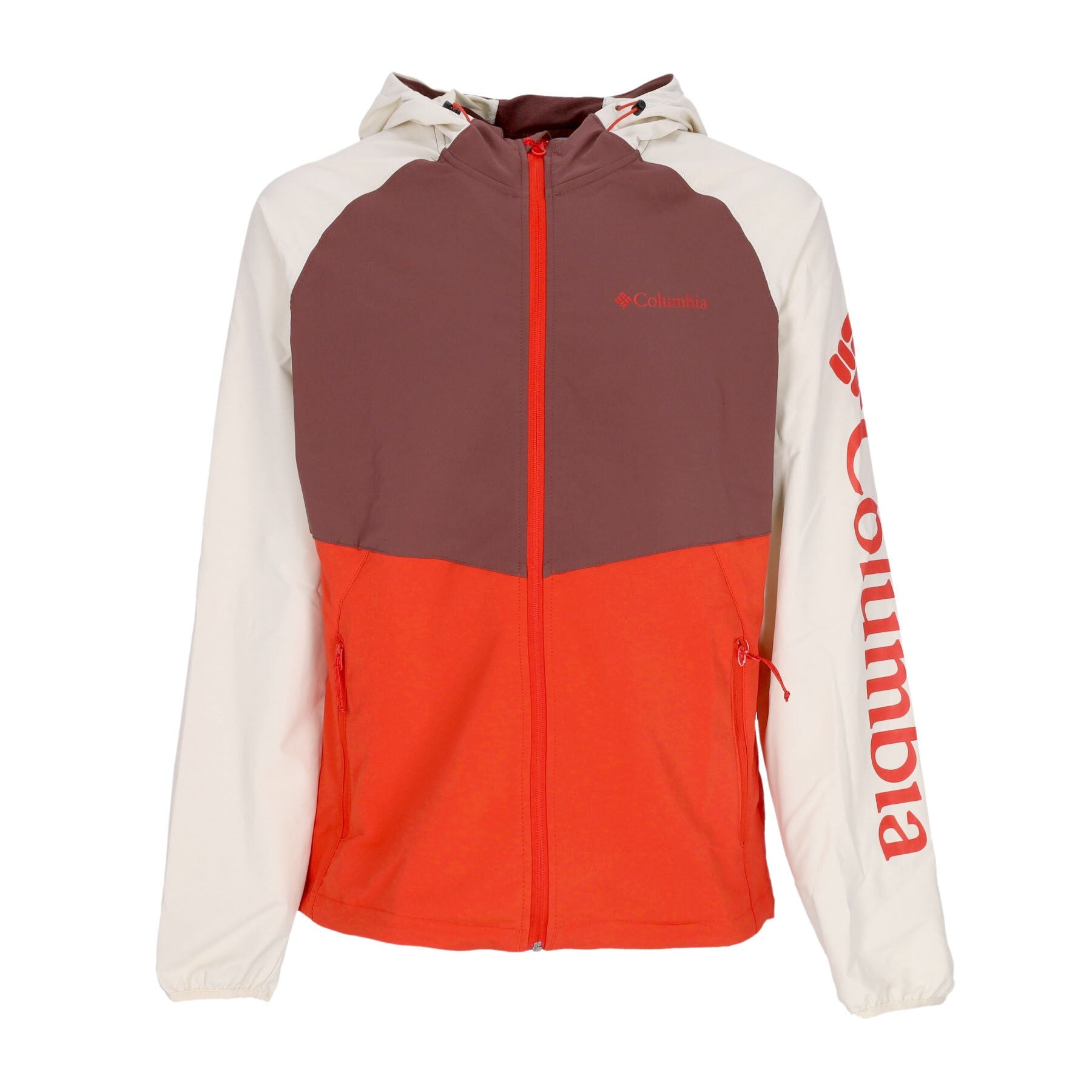 Columbia, Giubbotto Uomo Panther Creek Jacket, Spicy/light Raisin/chalk