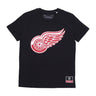 Mitchell & Ness, Maglietta Uomo Nhl Team Logo Tee Detwin, Black
