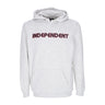 Independent, Felpa Cappuccio Uomo Btg Bauhaus Hoodie, Athletic Heather