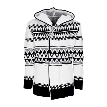 One In A Million, Giubbotto Uomo Hooded L/s Cardigan, White/black