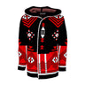 One In A Million, Giubbotto Uomo Hooded L/s Cardigan, Black/red