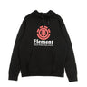 Element, Felpa Leggera Cappuccio Uomo Vertical Hoodie, Flint Black
