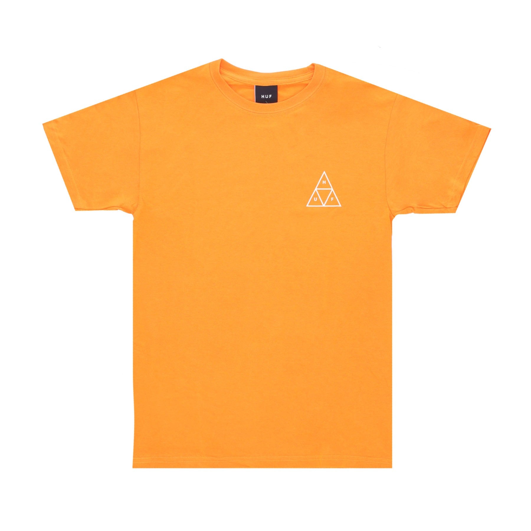 Huf, Maglietta Uomo Essentials Triple Triangle Tee, Safety Orange