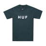 Huf, Maglietta Uomo Essentials Og Logo Tee, Forest Green