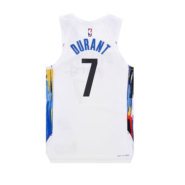 Nike Nba, Canotta Basket Uomo Nba City Edition 22 Dri-fit Authentic Jersey No 7 Kevin Durant Bronet, 