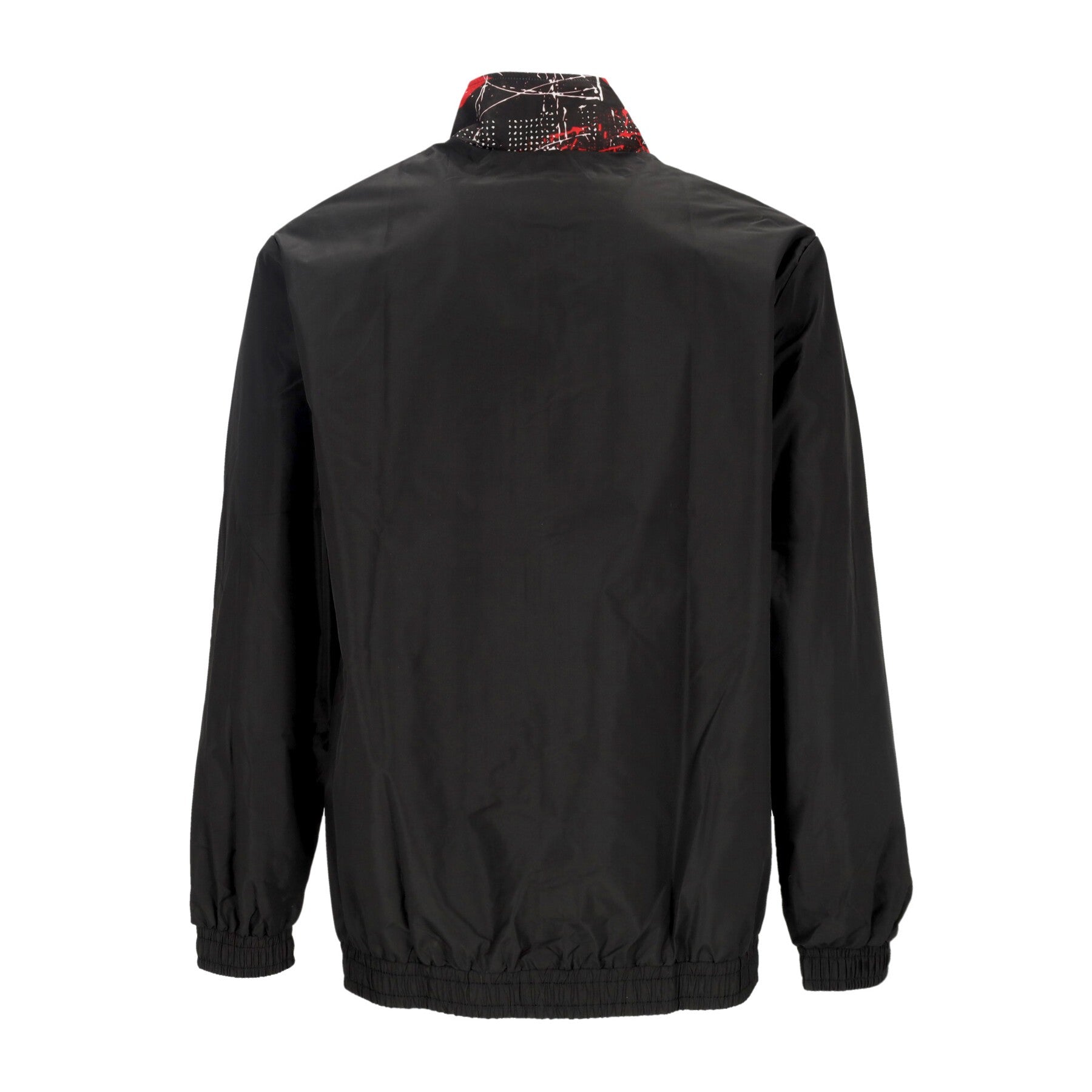 Veste de costume pour hommes NBA partout sur piste d'impression Veste de piste Chibul noire / porte d'entrée rouge