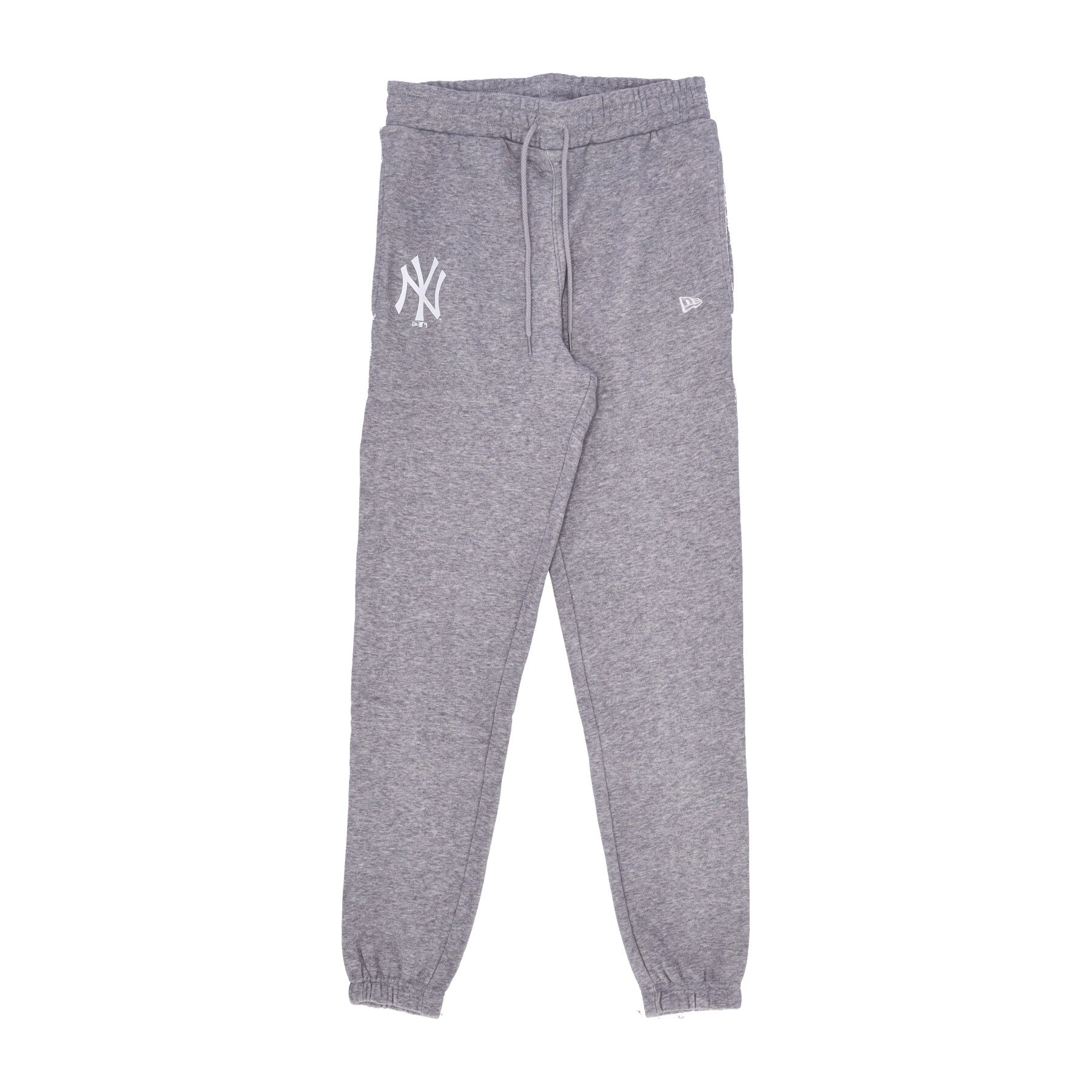 New Era, Pantalone Tuta Felpato Uomo Mlb League Essential Jogger Neyyan, Heather Grey/white
