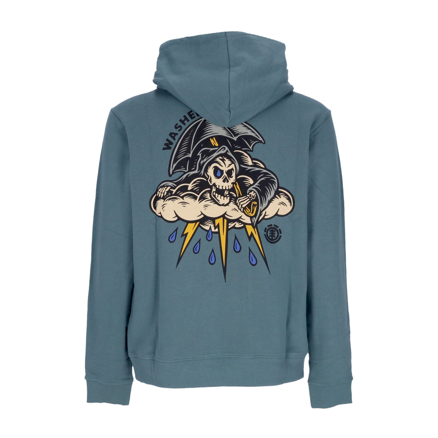 Element, Felpa Leggera Cappuccio Uomo Summon Hoodie X Timber, North Atlantic Blue