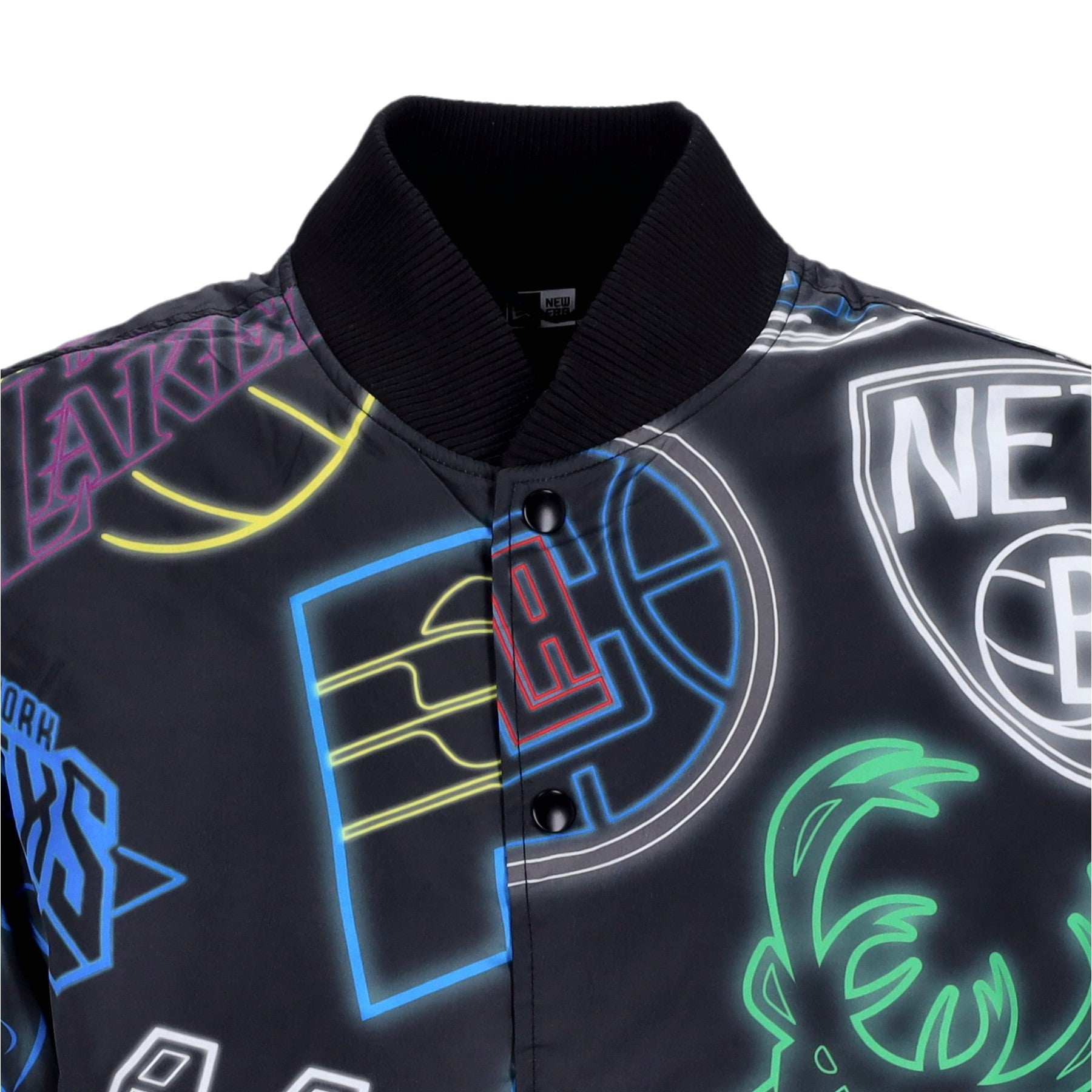 New Era, Giubbotto Bomber Uomo Nba All Over Print Bomber, 