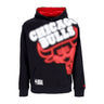 New Era, Felpa Cappuccio Uomo Nba Enlrgd Neon Po Hoodie Chibul, Black/front Door Red