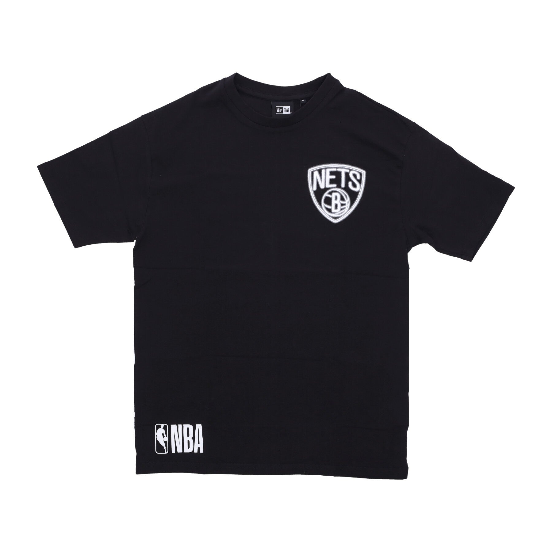 New Era, Maglietta Uomo Nba Oversized Bp Neon Tee Bronet, Black/white