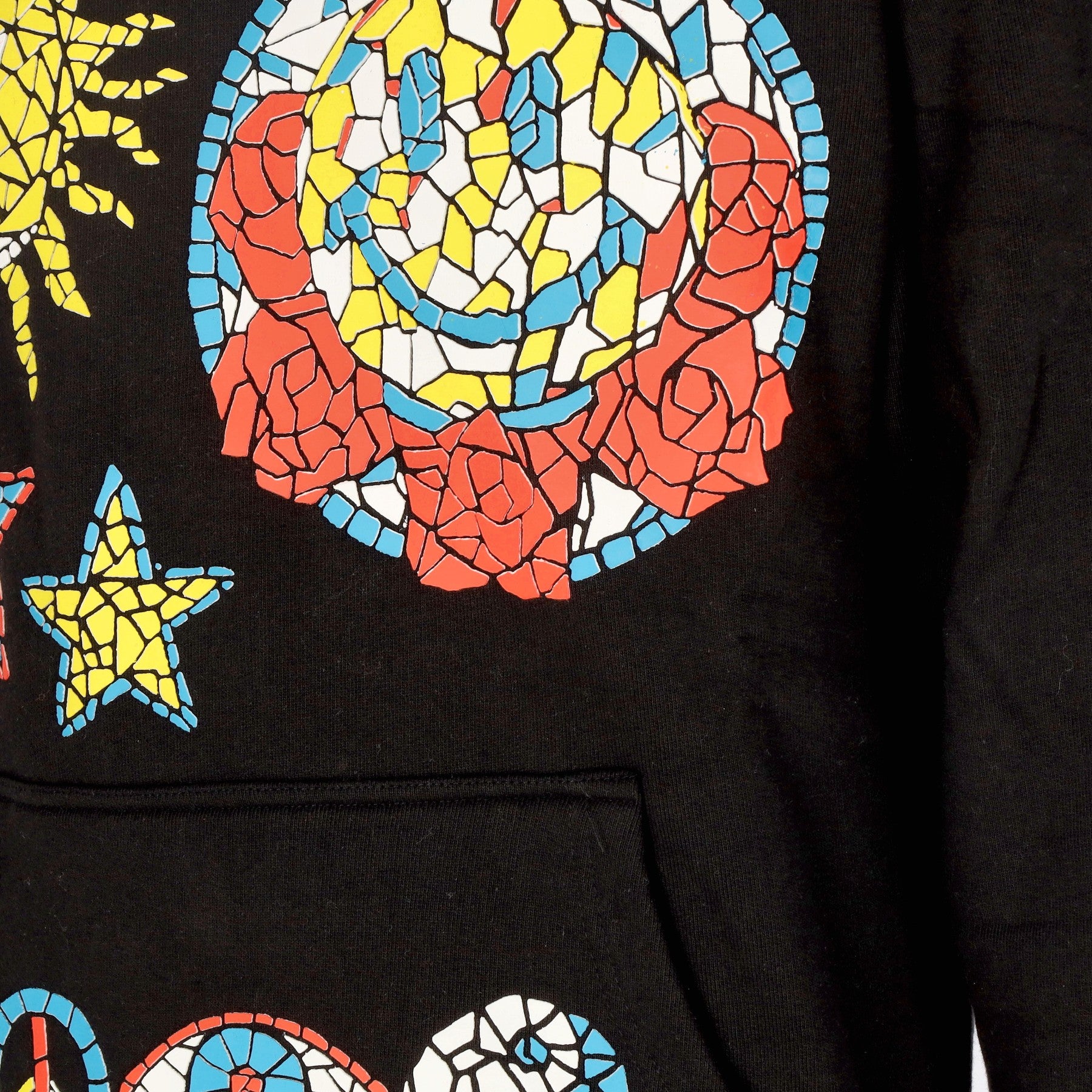 Market, Felpa Cappuccio Uomo Mosaic Hoodie X Smiley, 