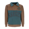 Market, Polo Manica Lunga Uomo Half Zip Rugby Sweatshirt, Milk Chocolate
