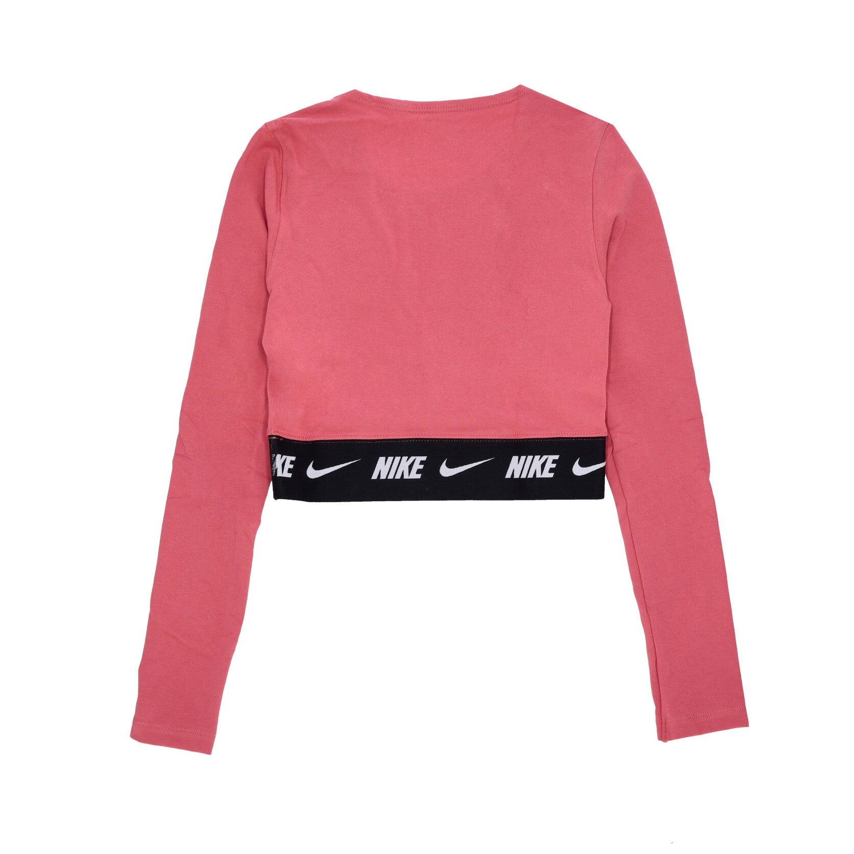 Nike, Maglietta Manica Lunga Corta Donna Sportswear Crop Tape L/s Top, 