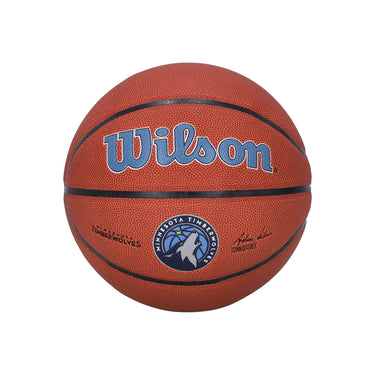 Wilson Team, Pallone Uomo Nba Team Alliance Basketball Size 7 Mintim, Brown/original Team Colors