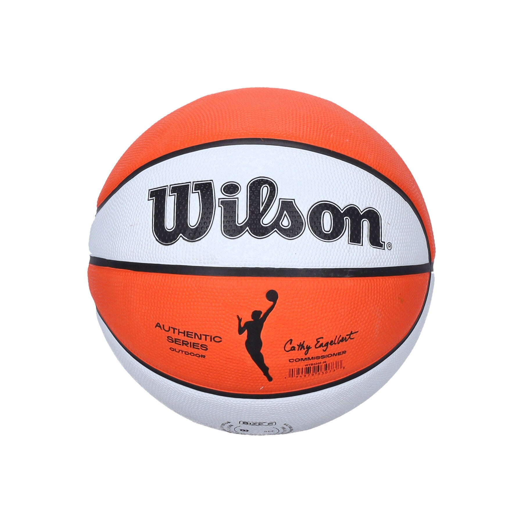 Pallone Donna Nba Authentic Series Outdoor Basketball Size 6 White/brown