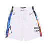 Nike Nba, Pantaloncino Basket Uomo Nba City Edition 22 Dri-fit Swingman Short Bronet, White/royal Blue
