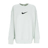 Nike, Felpa Girocollo Donna Sportswear Oversized Fleece Crewneck, Light Silver/black