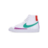 Nike, Scarpa Alta Donna W Blazer Mid 77, White/stadium Green/picante Red