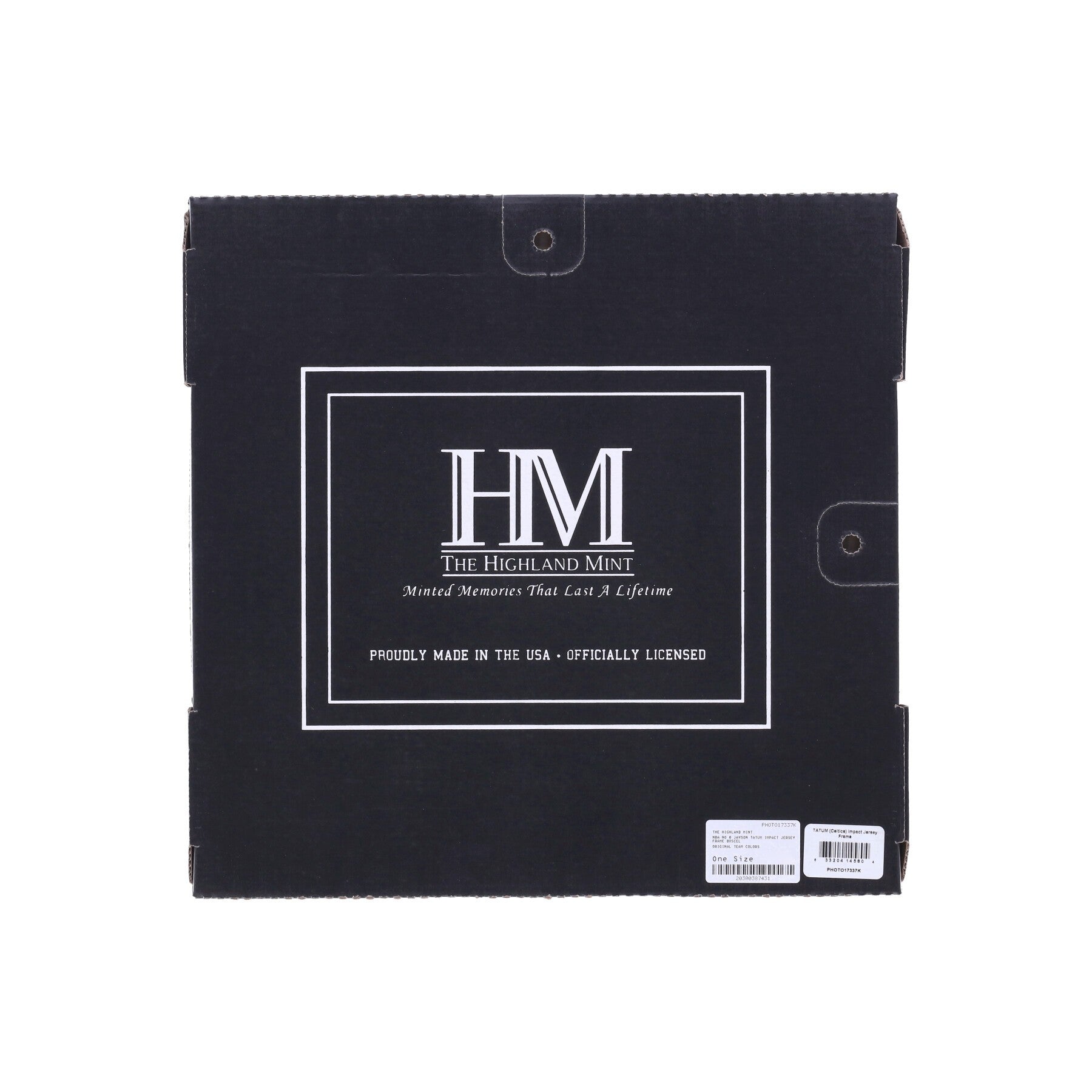The Highland Mint, Quadro Uomo Nba No 0 Jayson Tatum Impact Jersey Frame Boscel, 