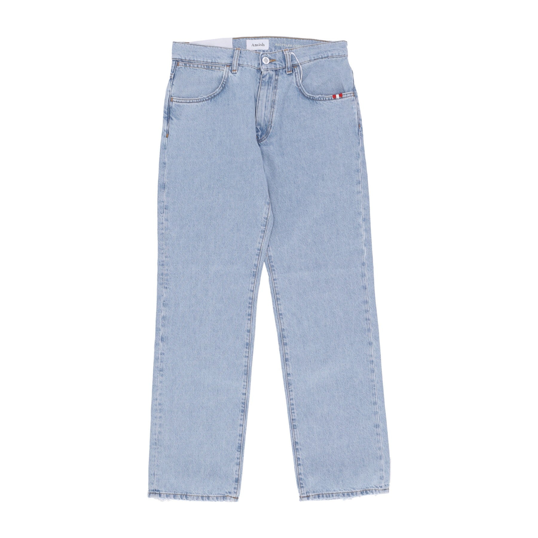 Amish, Jeans Uomo James Recycled Denim, Broken Bleached