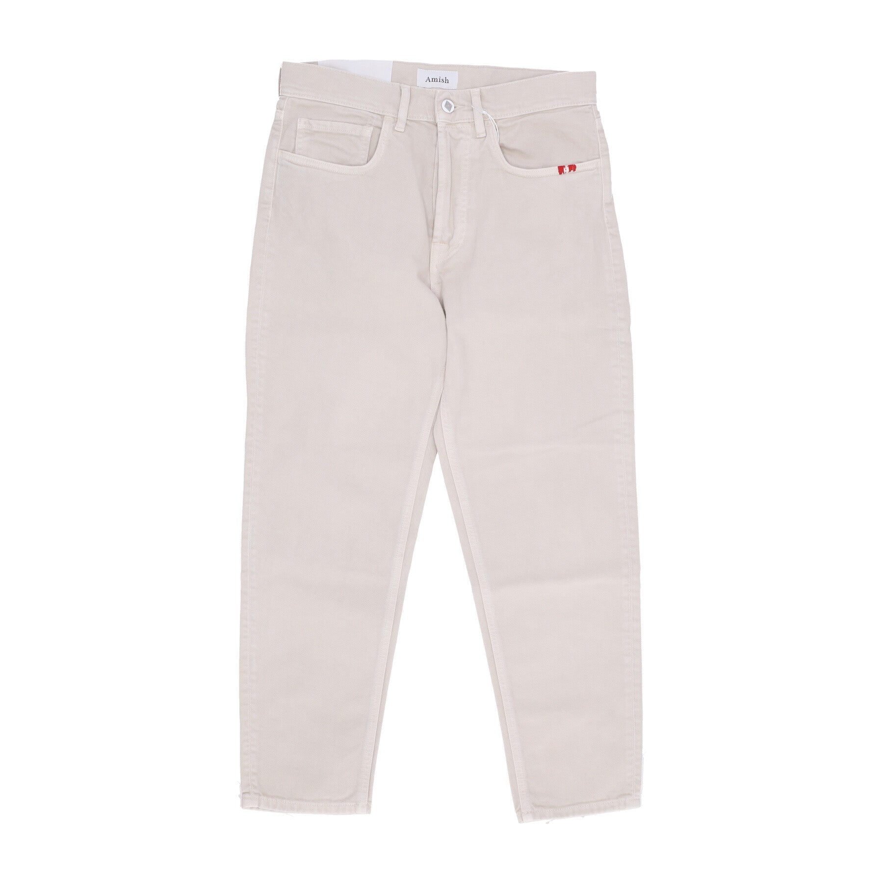 Amish, Jeans Uomo Jeremiah Bull Sw, Ecru