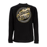 Santa Cruz, Maglietta Manica Lunga Uomo Holo Flamed Dot L/s Tee, Black