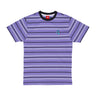 Santa Cruz, Maglietta Uomo Mini Hand Stripe Tee, Digital Lavender Stripe