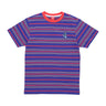 Santa Cruz, Maglietta Uomo Mini Hand Stripe Tee, Navy Blue Stripe