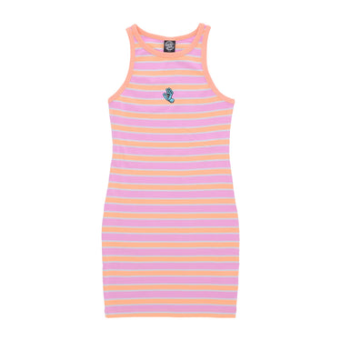 Santa Cruz, Vestito Donna Mini Hand Dress, Pink/orange Stripe