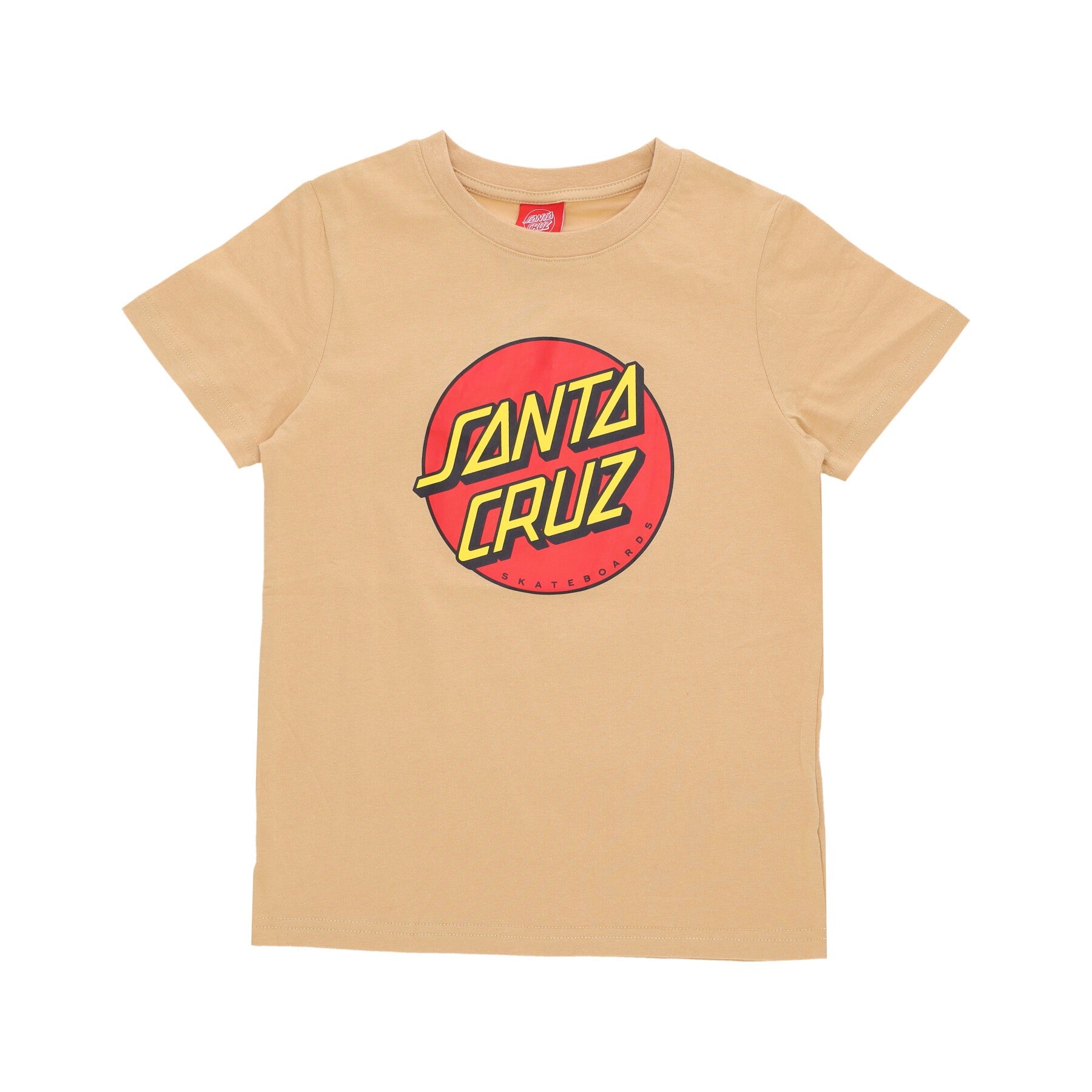 Santa Cruz, Maglietta Ragazzo Classic Dot Tee, Parchment
