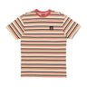 Santa Cruz, Maglietta Uomo Classic Label Stripe Tee, Unbleached Cotton Stripe