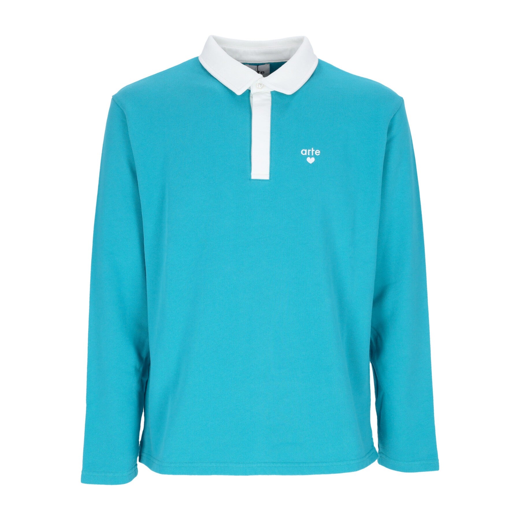 Arte, Polo Manica Lunga Uomo Leonard Collar L/s Polo, Lake Blue