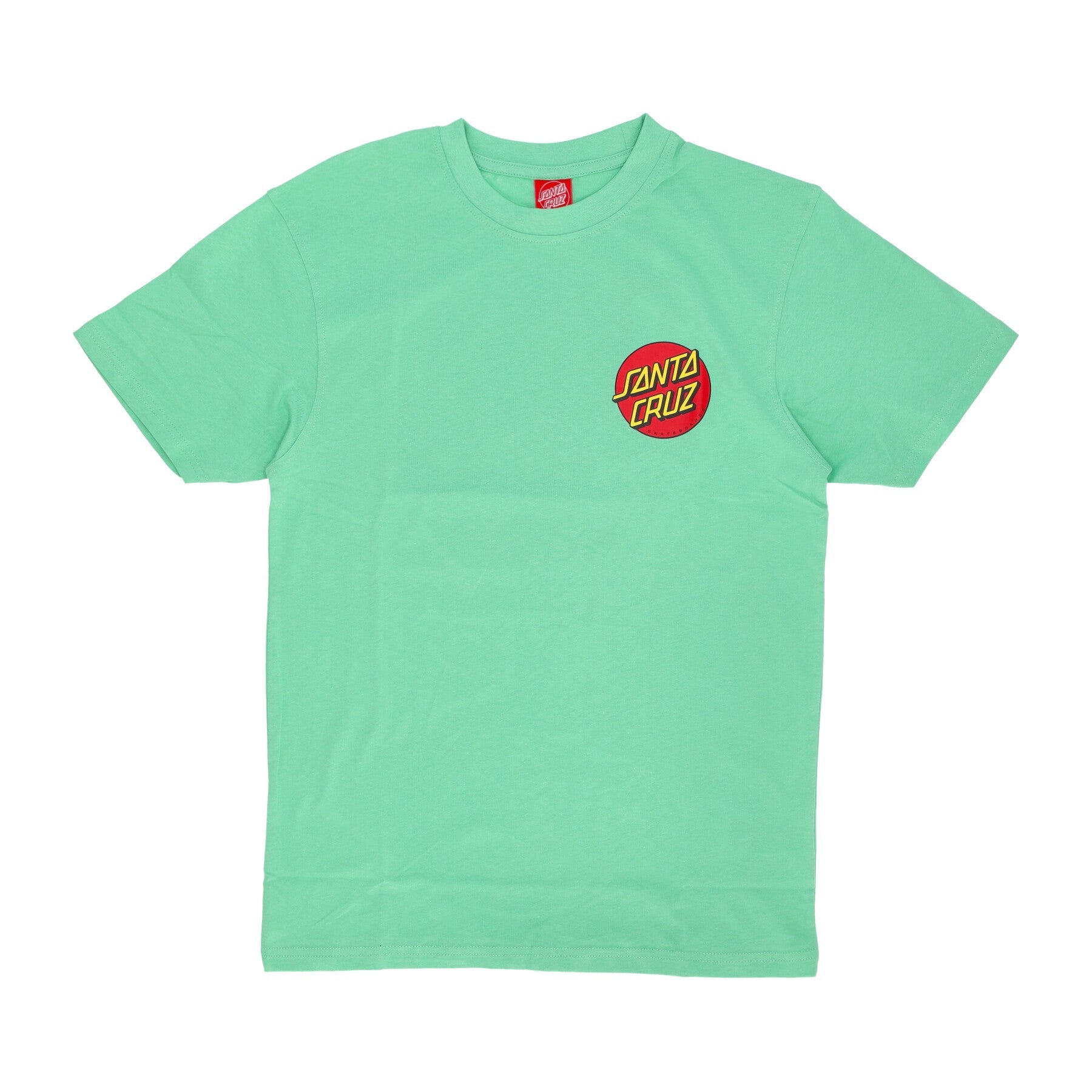 Santa Cruz, Maglietta Uomo Classic Dot Chest Tee, Apple Mint