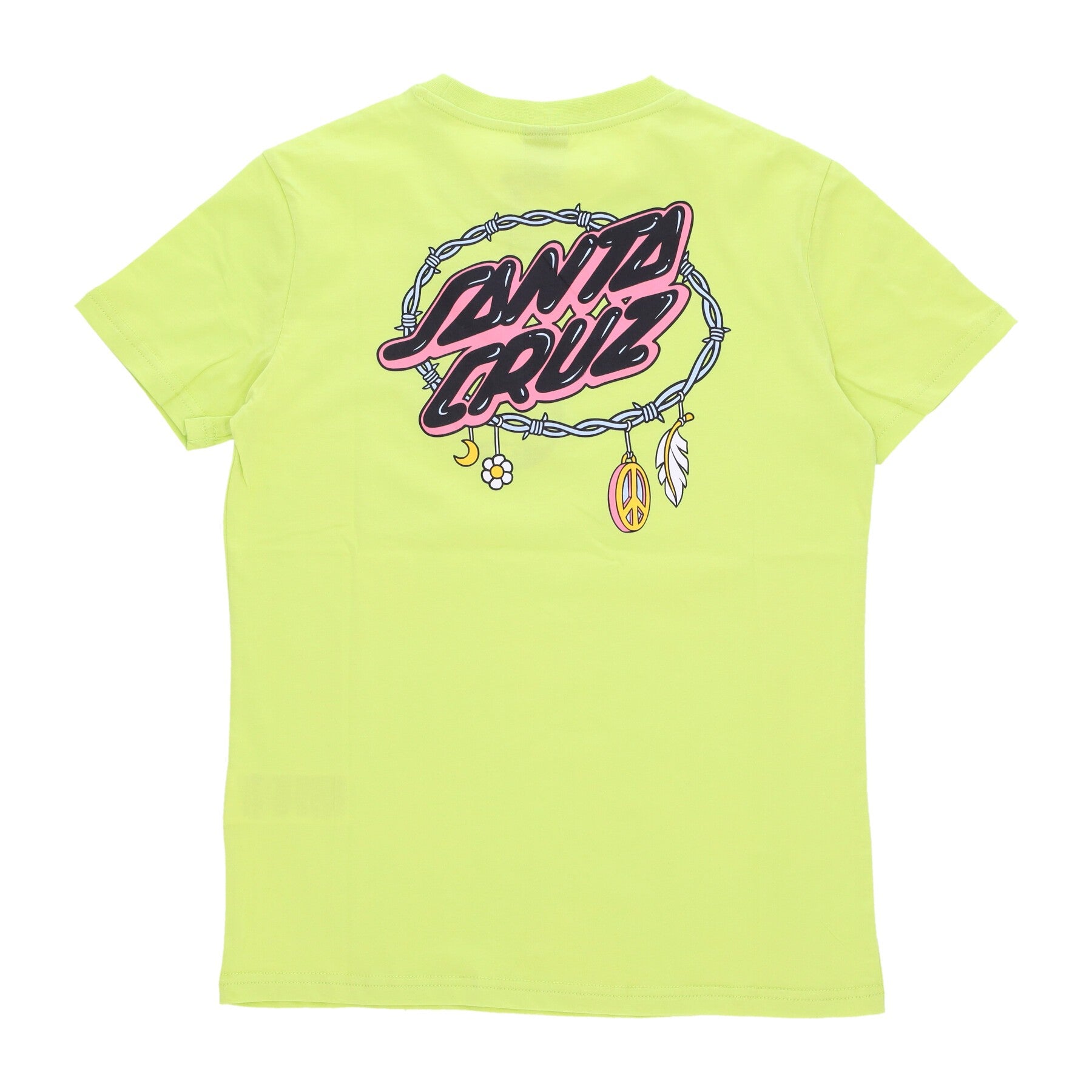 Santa Cruz, Maglietta Donna Barbed Oval Dot Tee, Celery
