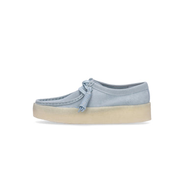 Clarks, Scarpa Lifestyle Donna W Wallabee Cup, Blue Suede
