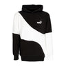 Puma, Felpa Leggera Cappuccio Donna Power Cat Hoodie, Black